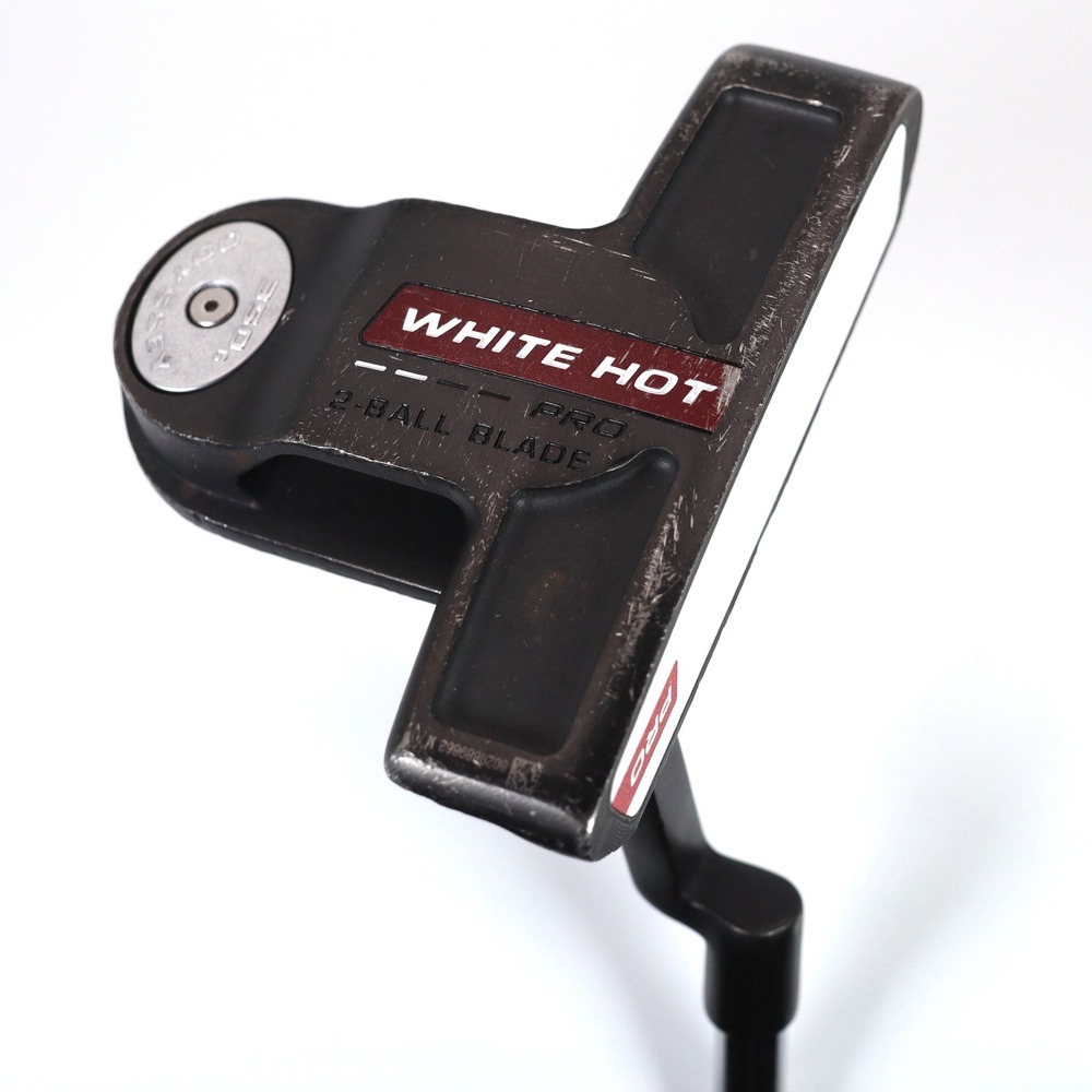 Odyssey Putter Mens 35in Black White Hot Pro 2-Ball Blade Right Hand Golf Club